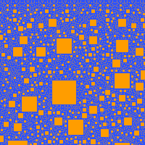 Number wall of the Pagoda sequence modulo 5