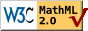Valid MathML 2.0